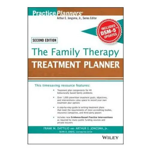 Family therapy treatment planner, with dsm-5 updates, 2e John wiley & sons inc