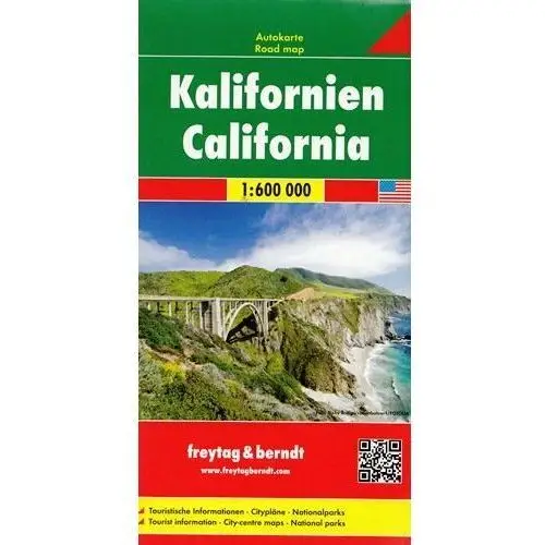 Kalifornia. Mapa 1:600 000