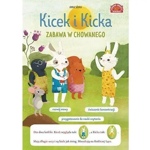 Kicek i kicka. zabawa w chowanego. czytanki sylabowe z obrazkami Centrum edukacji dziecięcej