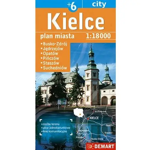 Kielce. Plan miasta 1:10 000