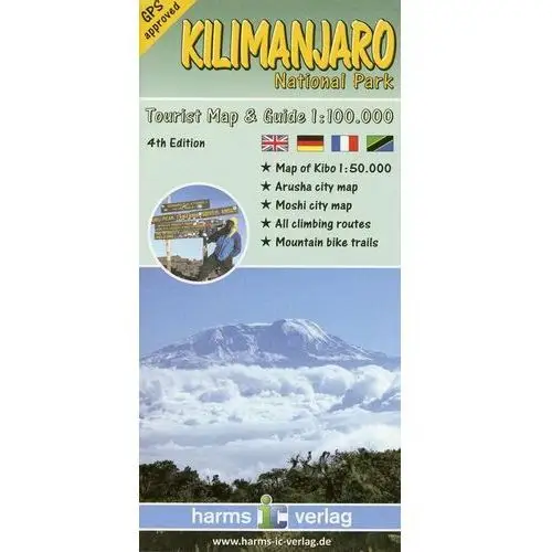 Kilimanjaro National Park Tourist Map & Guide 1: 100.000