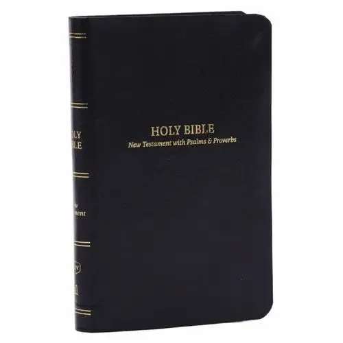 KJV Holy Bible: Pocket New Testament with Psalms and Proverbs, Black Leatherflex, Red Letter, Comfort Print: King James Version