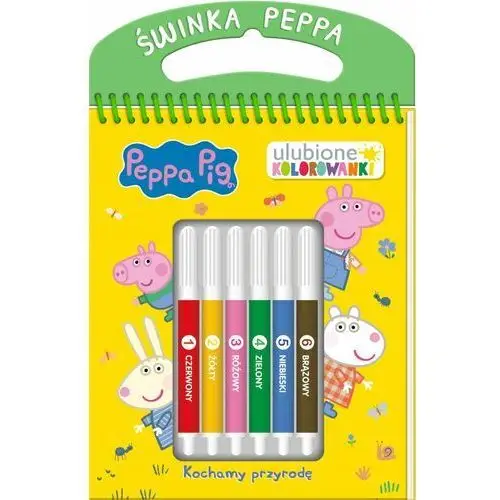 Kochamy przyrodę. Ulubione kolorowanki. Peppa Pig