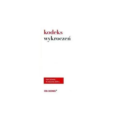 Kodeks wykroczeń 01. 2019