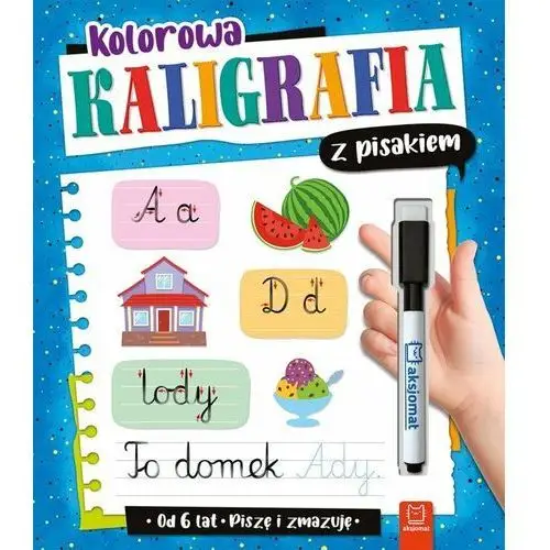 Kolorowa kaligrafia z pisakiem. Piszę i zmazuję