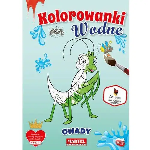 Kolorowanki wodne. Owady