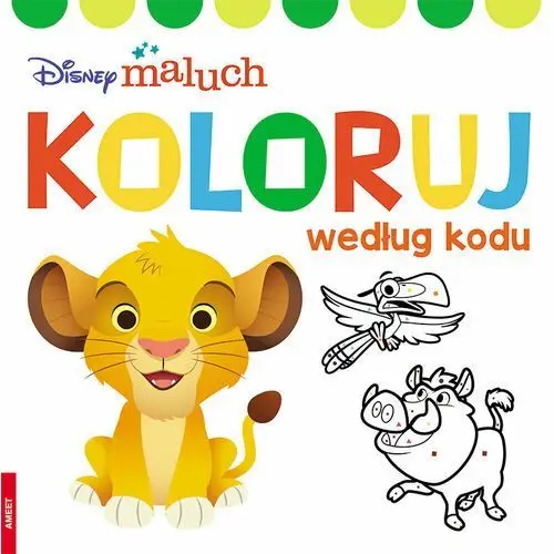 Koloruj według kodu. Disney maluch