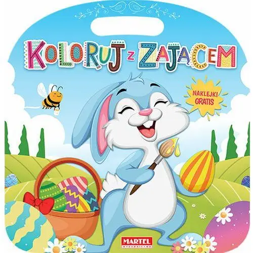 Koloruj z zającem z naklejkami