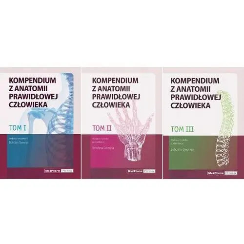 Kompendium Z Anatomii Prawidłowej Człowieka tom 1-3 Gworys