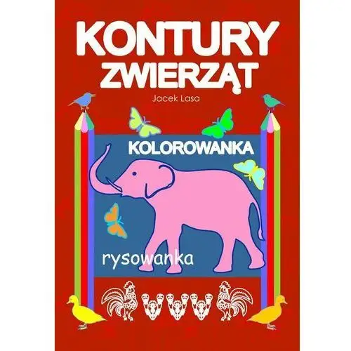 Kontury zwierząt. Kolorowanka, rysowanka