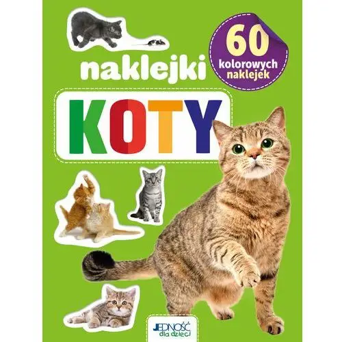 Koty. 60 kolorowych naklejek