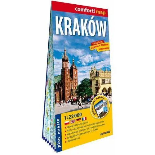 Kraków. Laminowany plan miasta 1:22 000