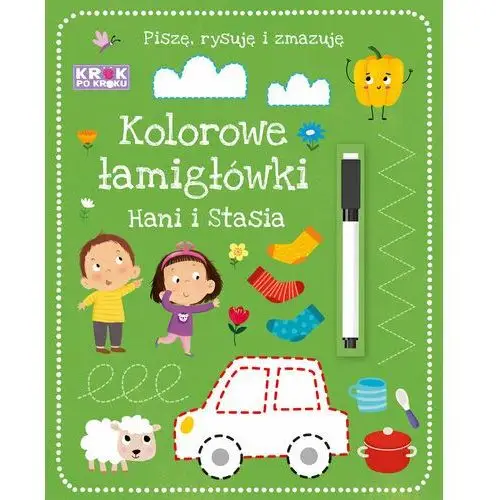 Krok po kroku. Kolorowe łamigłówki Hani i Stasia