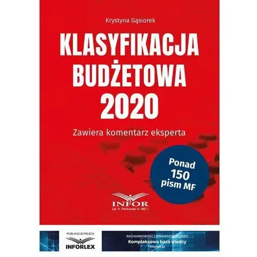 Krystyna gąsiorek Klasyfikacja budżetowa 2020