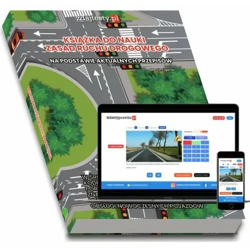 Książka do nauki zasad ruchu drogowego z testami online 2024