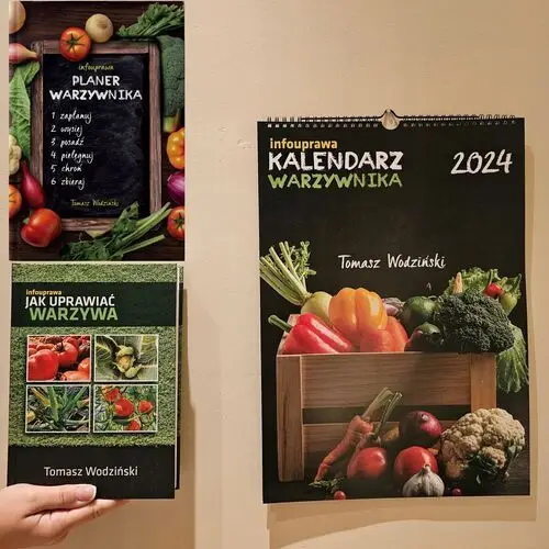 Książka Planer Warzywnika Kalendarz 2024 Książka Jak Uprawiać Warzywa