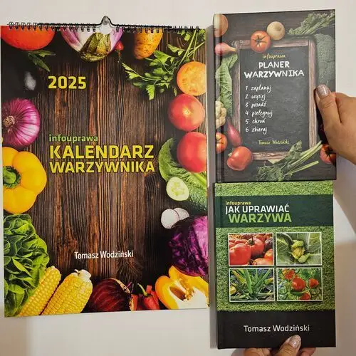 Książka Planer Warzywnika Kalendarz 2025 Książka Jak Uprawiać Warzywa