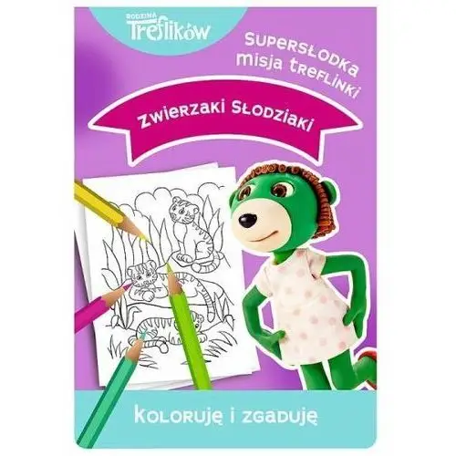 Książka Supersłodka misja Treflinki. Koloruję i zgaduję. Zwierzaczki-słodziaki 09000 Trefl