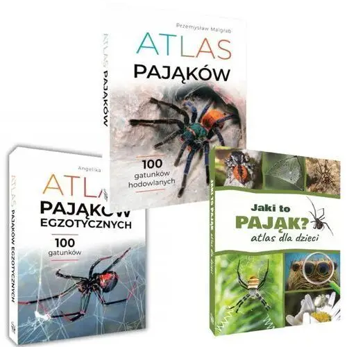 Książki O Pajakach Atlas pająków hodowlanych+JAKI Pająk Pająki Egzotyczne