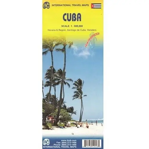 Kuba. Mapa 1:600 000