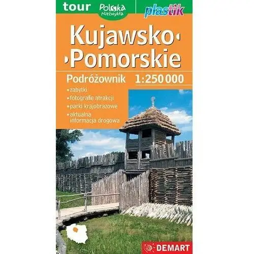 Kujawsko-pomorskie podróżownik Mapa turystyczna plastik