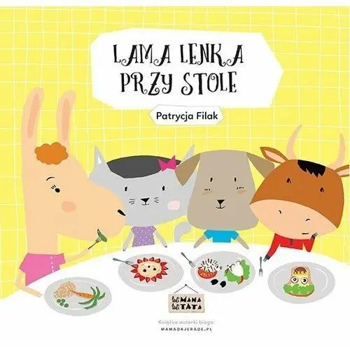 Lama Lenka przy stole