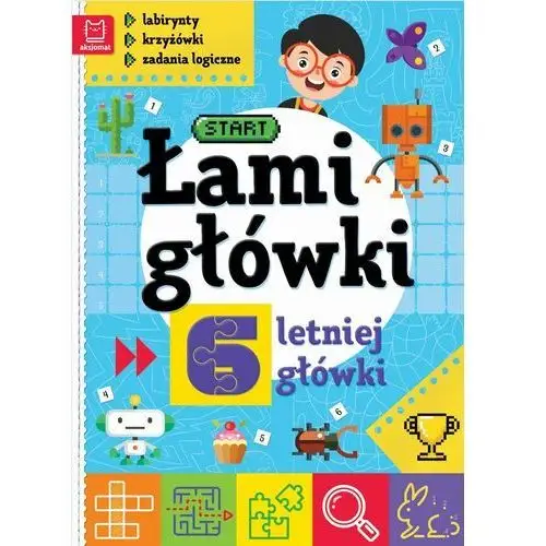 Łamigłówki 6-letniej główki. Labirynty, krzyżówki, zadania logiczne