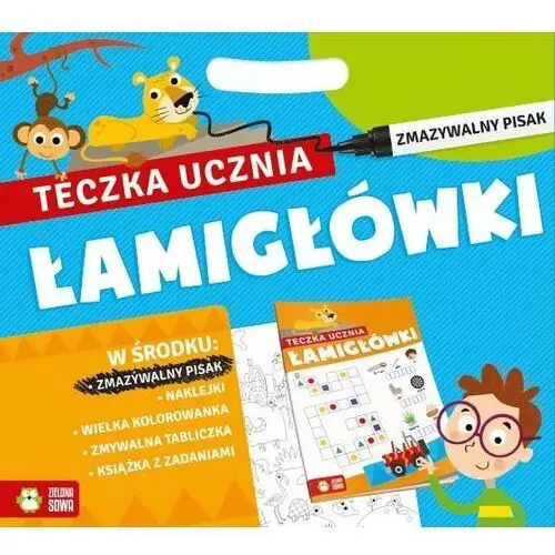 Łamigłówki. Teczka ucznia z mazakiem