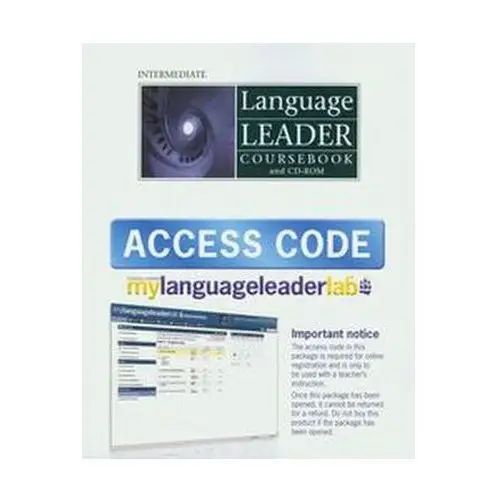 Language leader intermediate coursebook z płytą cd i kodem dostępu do strony internetowej cotton david, favley david, kent simon Longman / pearson education