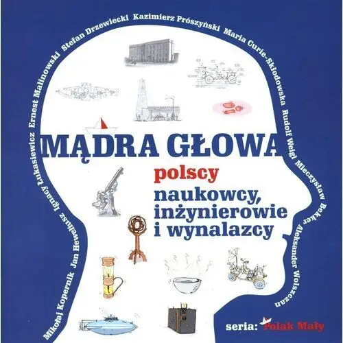 Lettra-graphic Mądra głowa. polscy naukowcy, inżynierowie