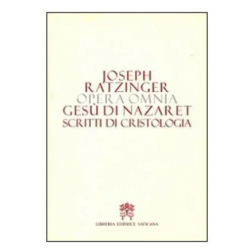 Libreria editrice vaticana Opera omnia di joseph ratzinger