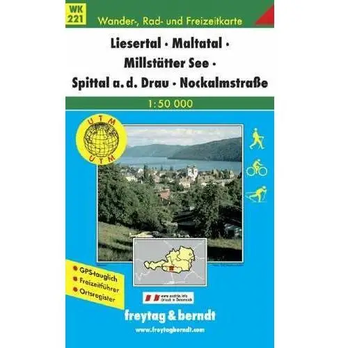 Liesertal Maltatal Millstätt See. Mapa 1:50 000 TU FB