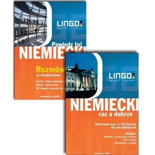 Lingo Pakiet niemiecki: powiedz to!, raz a dobrze