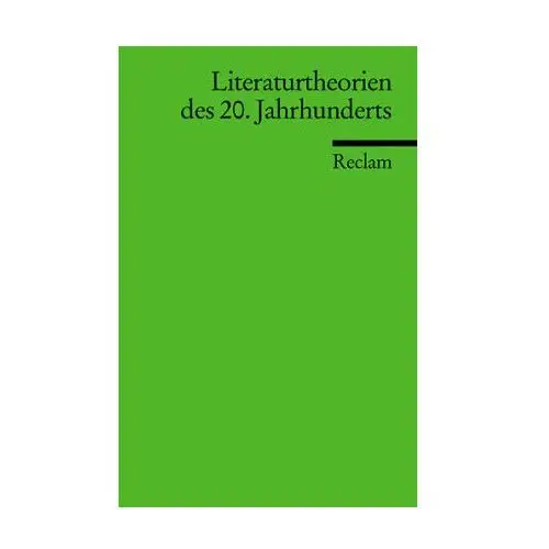 Literaturtheorien des 20. Jahrhunderts