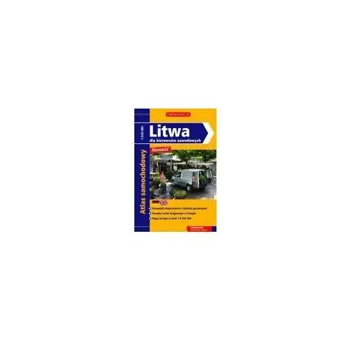 Litwa dla kierowców zawodowych Atlas samochodowy 1:550 000