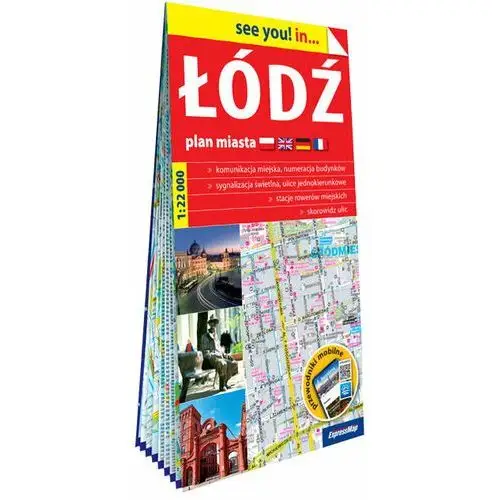 Łódź. Plan miasta 1:22 000