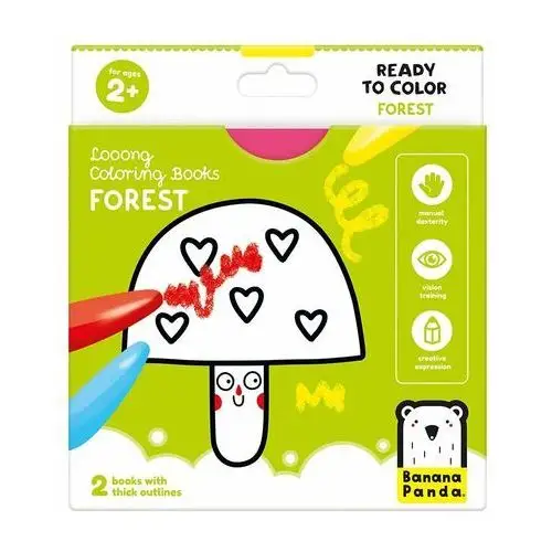 Looong Coloring Books - Ready To Color. FOREST 2+