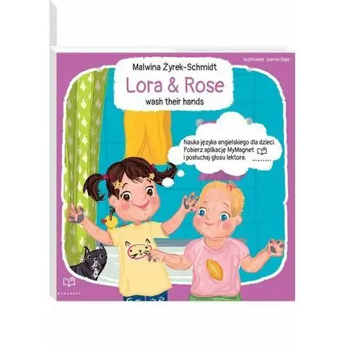 Lora&Rose wash their hands