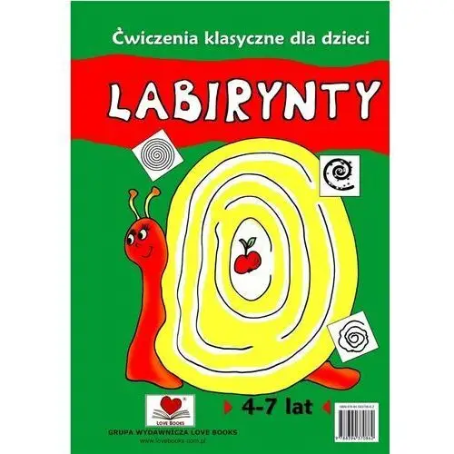 Love books Labirynty. ćwiczenia klasyczne dla dzieci 4-7 lat