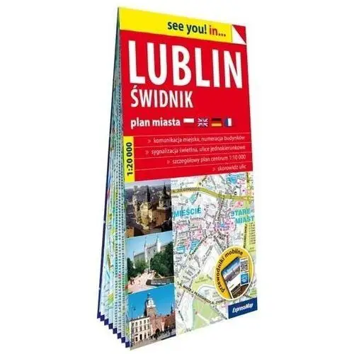 Lublin i Świdnik papierowy plan miasta 1:20 000