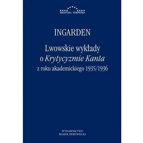 Lwowskie wykłady o Krytycyzmie Kanta z roku akademickiego 1935-1936