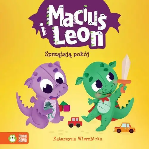 Maciuś i Leon sprzątają pokój