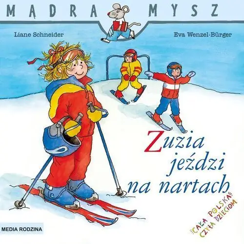 Mądra mysz - zuzia. zuzia jeździ na nartach