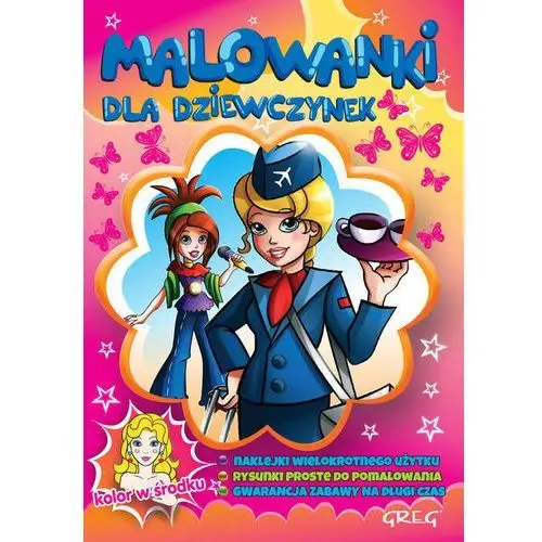 Malowanki z kolorowym wzorem dla dziewczynek Karczmarska-strzebońska alicja