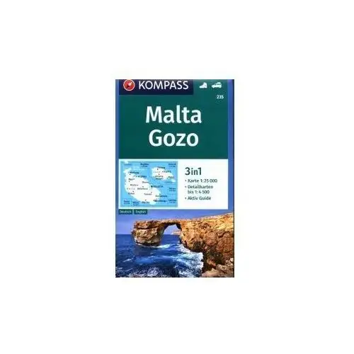 Malta, Gozo 3w1 1:25 000 Kompass