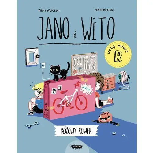 Jano i wito uczą mówić. różowy rower. wiek: 3+ - wiola wołoszyn - książka Mamania