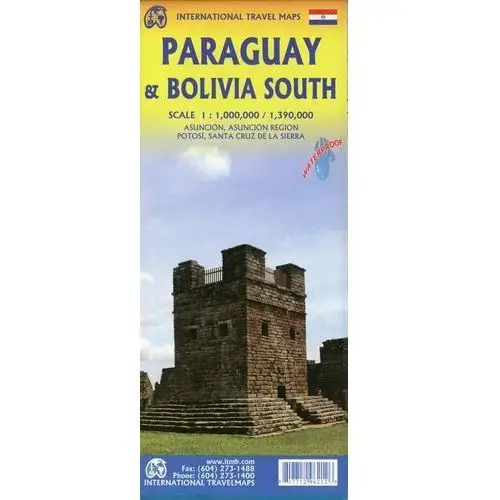 Map Paraguay & Bolivia South 1: 1 000 000