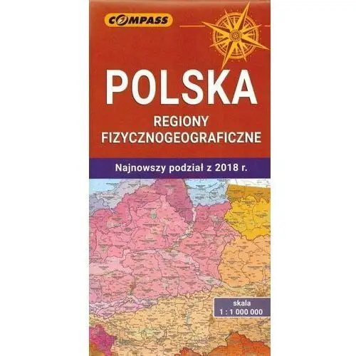 Mapa - Polska regiony fizycznogeograficzne