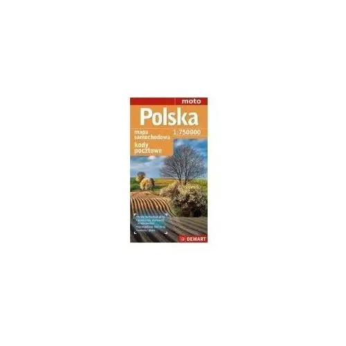 Mapa samochodowa - Polska 1:750 000 kody pocztowe