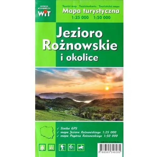 Mapa tur. - Jezioro Rożnowskie i okolice 1:25 000